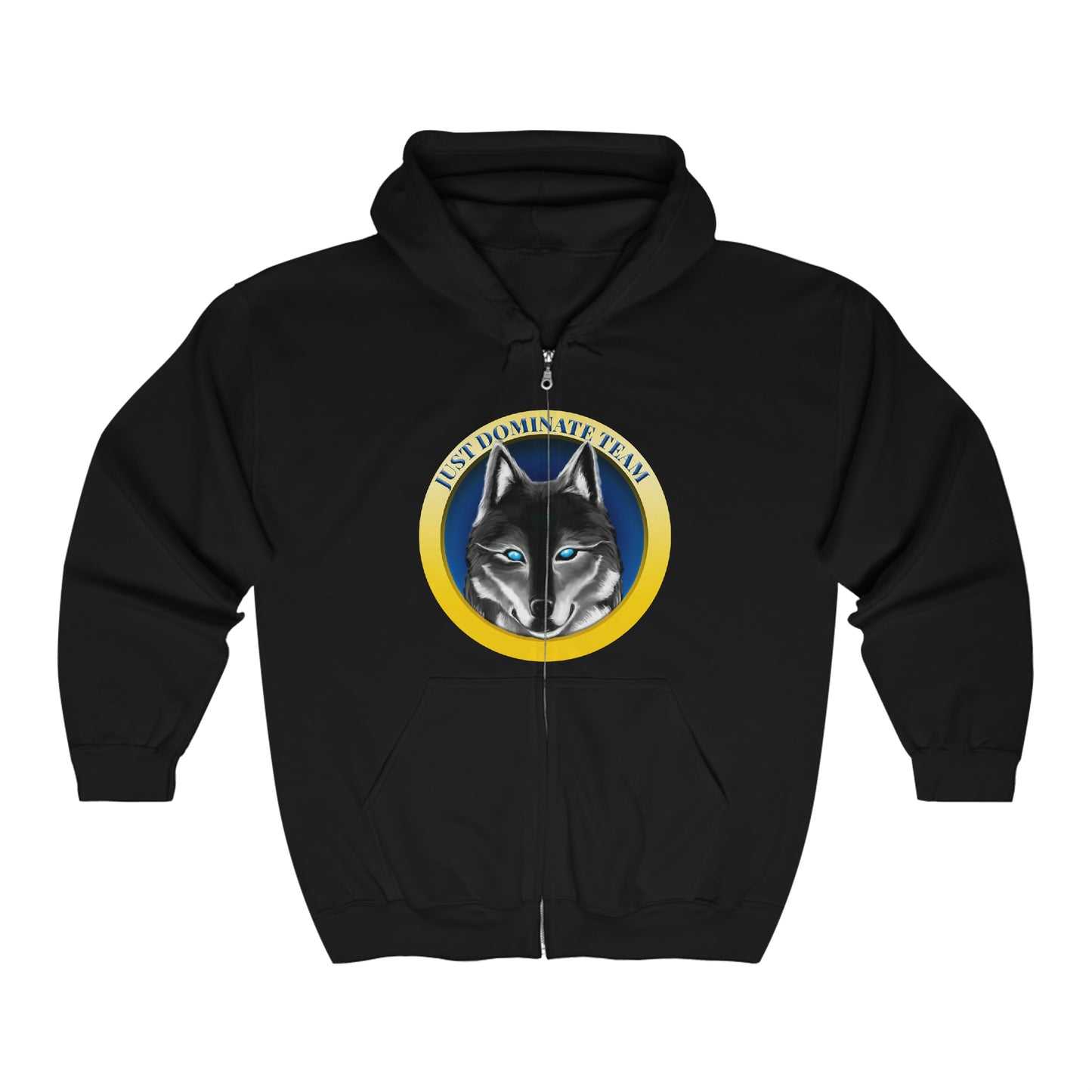 Unisex Full Zip Hooded  Just Dominate Sweatshirt