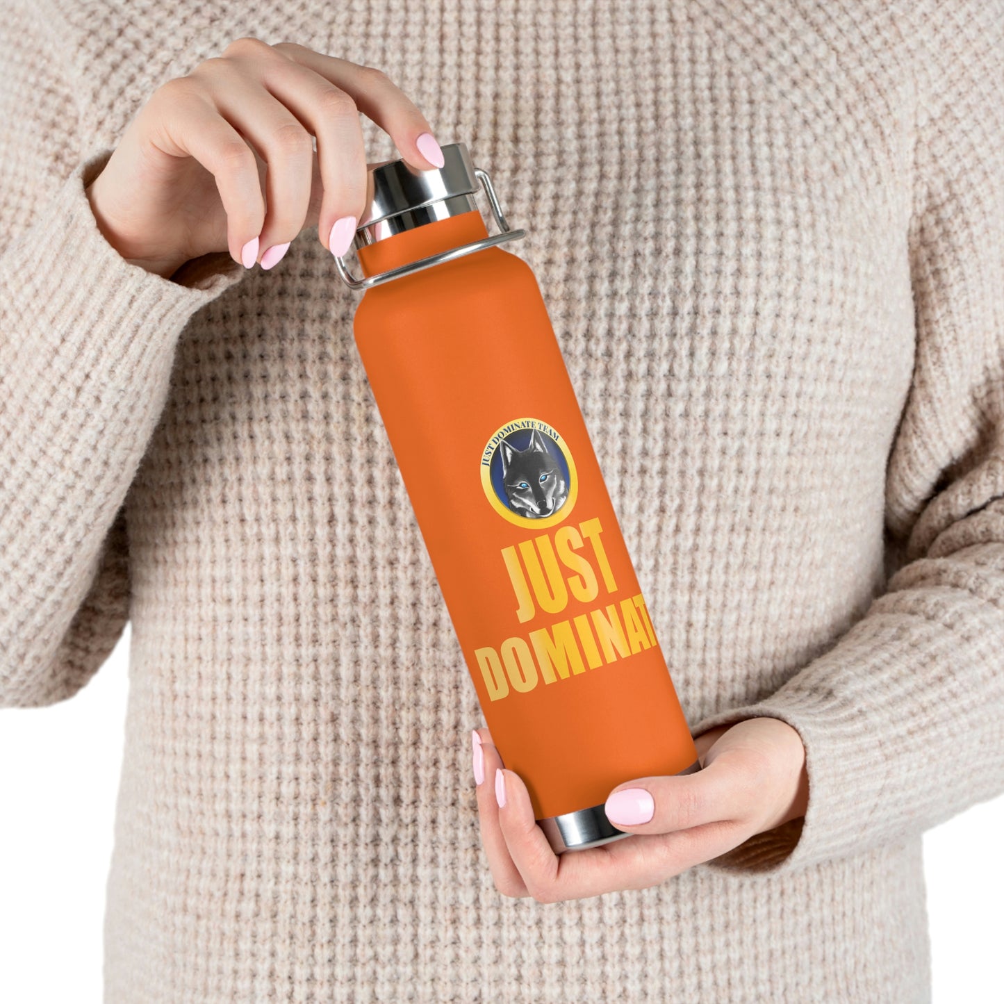 Copper Vacuum Insulated Just Dominate Bottle, 22oz